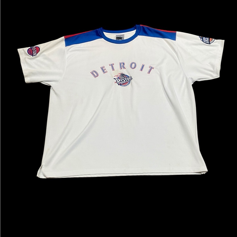 Detroit Pistons White and Blue Men's Jersey